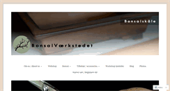 Desktop Screenshot of bonsaivaerkstedet.com